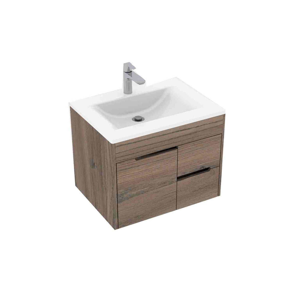 Mueble para Baño Tiziano Mitte y Tambo 63 cm Flotante con Lavamanos Trentino - Muebles para Baño | Bylmo