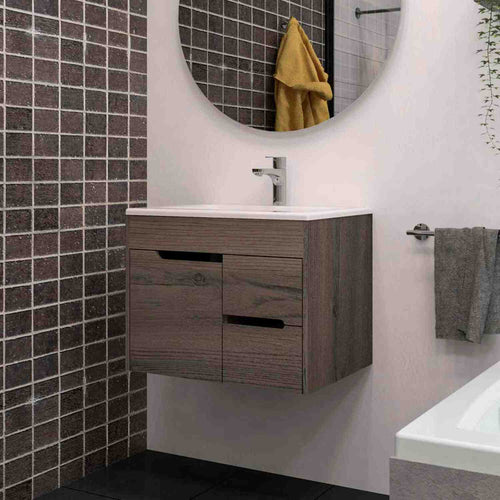 Domodomo - Mueble de baño con Lavabo de 85 x 52 x 29 cm, Lavabo con Mueble  - Mueble de baño con Lavabo, Mueble Lavabo con pie Lavabo Fondo reducido,  Armario bajo