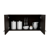 Mueble Auxiliar Manchester Wengue 76x37cm con Un Entrepaño y Un Compartimiento - Muebles Organizadores | Bylmo