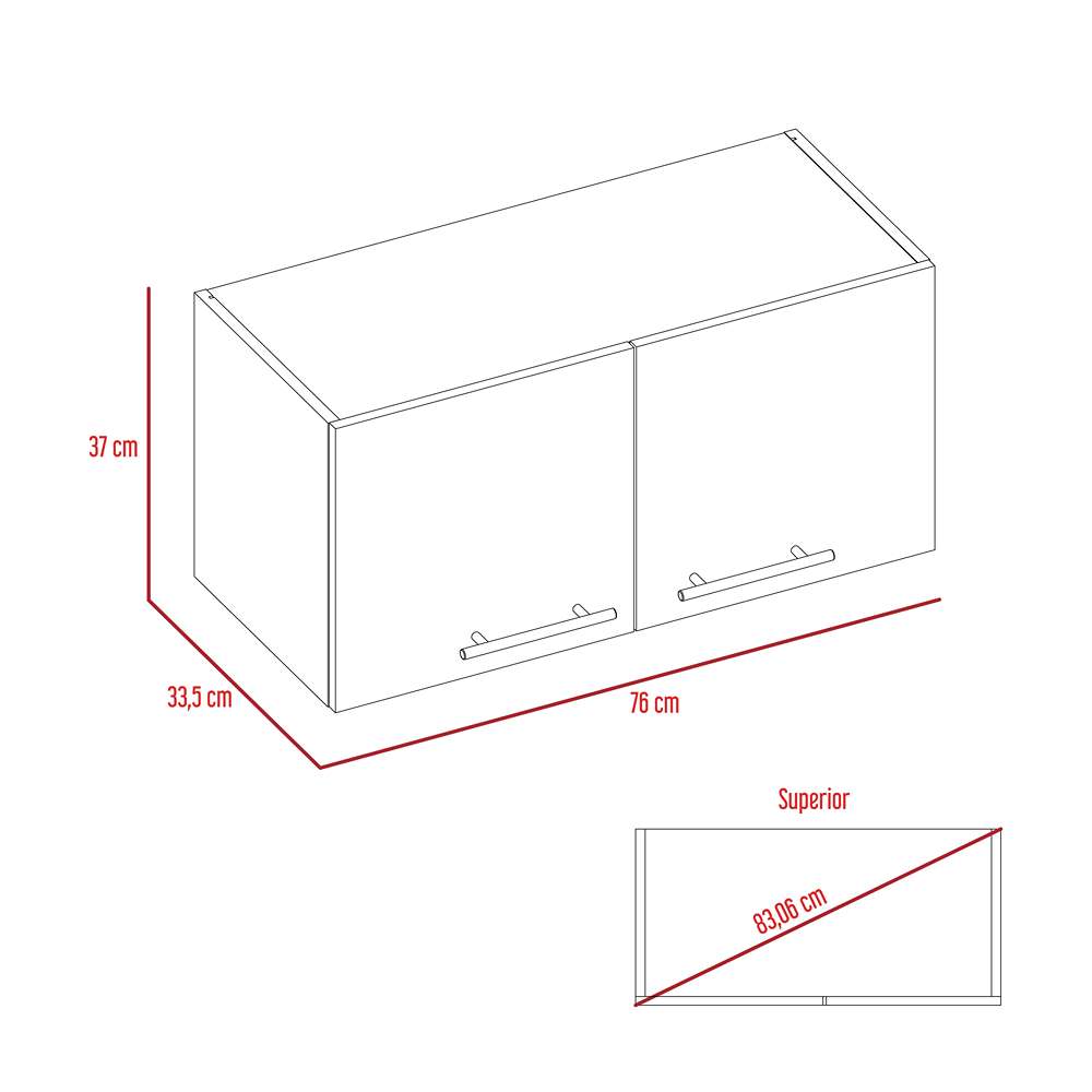 Mueble Auxiliar Manchester Wengue 76x37cm con Un Entrepaño y Un Compartimiento - Muebles Organizadores | Bylmo