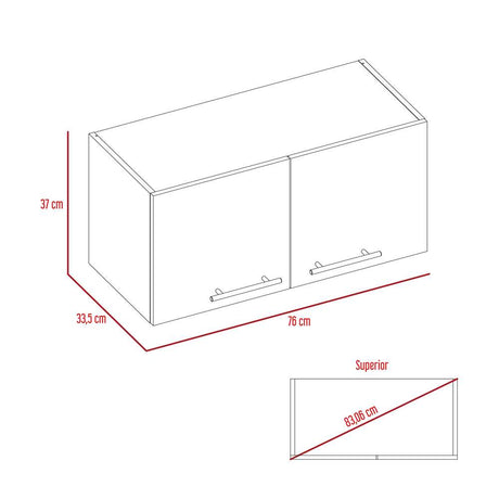 Mueble Auxiliar Manchester Wengue 76x37cm con Un Entrepaño y Un Compartimiento - Muebles Organizadores | Bylmo