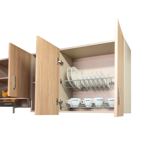 Mueble Superior con Cuatro Puertas Sochi Amber 150 cm - Cocinas | Bylmo