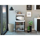 Mueble Auxiliar Italia Blanco y Wengue 63 cm con Dos Puertas y Entrepaño - Muebles Organizadores | Bylmo