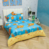 Cubrelecho Acolchado Infantil Azul para Cama Semidoble 120 X 190 Cm Doble Faz de Nemo - Otros textiles | Bylmo