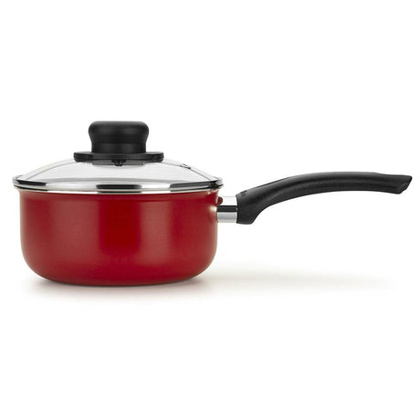 Olla Red Rojo 18x13.5cm con Mango de Baquelita y con Revestimiento Antiadherente - Ollas y Sartenes | Bylmo
