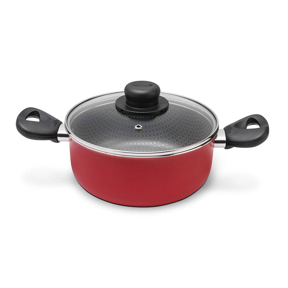 Olla Red Rojo 22x15.8cm con Mango de Baquelita y con Revestimiento Antiadherente - Ollas y Sartenes | Bylmo