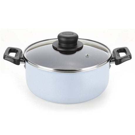 Olla Blue Azul Aguamarina 24x17cm con Mango de Baquelita y con Revestimiento Antiadherente - Ollas y Sartenes | Bylmo