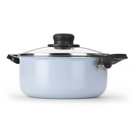 Olla Blue Azul Aguamarina 24x17cm con Mango de Baquelita y con Revestimiento Antiadherente - Ollas y Sartenes | Bylmo