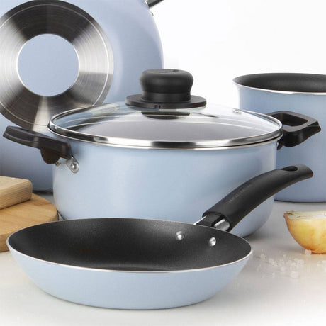 Olla Blue Azul Aguamarina 24x17cm con Mango de Baquelita y con Revestimiento Antiadherente - Ollas y Sartenes | Bylmo