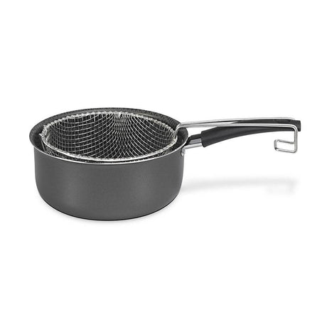 Olla Freidora Aluminio 36 cm Antiadherente Gris - Ollas y Sartenes | Bylmo