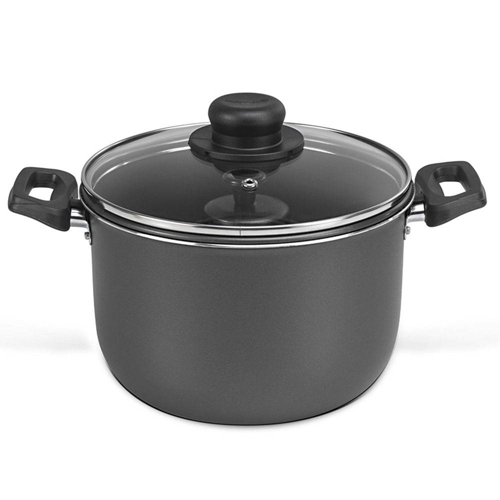 Olla para Tortas Gris 24x21.1cm con Mango de Baquelita y con Revestimiento Antiadherente - Ollas y Sartenes | Bylmo