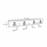 Portaescobas Wengue 45 cm 4 Puestos - Cocinas | Bylmo