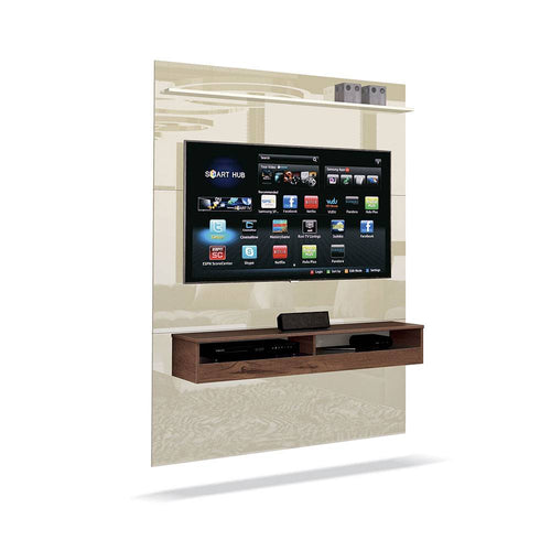  HOMIDEA Tiger TV Lowboard - Mueble de TV - Mueble de TV para  sala de estar en diseño moderno (nogal/blanco) : Hogar y Cocina