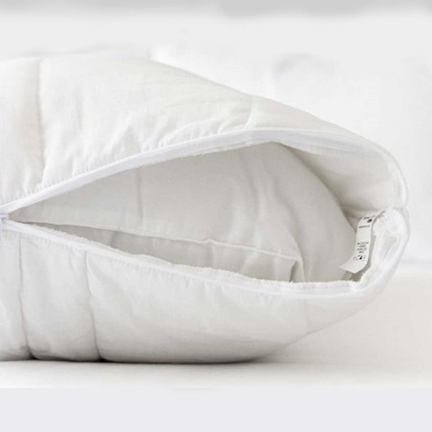 Almohada de poliéster blanco de perfil alto 50 x 60 cm MANA