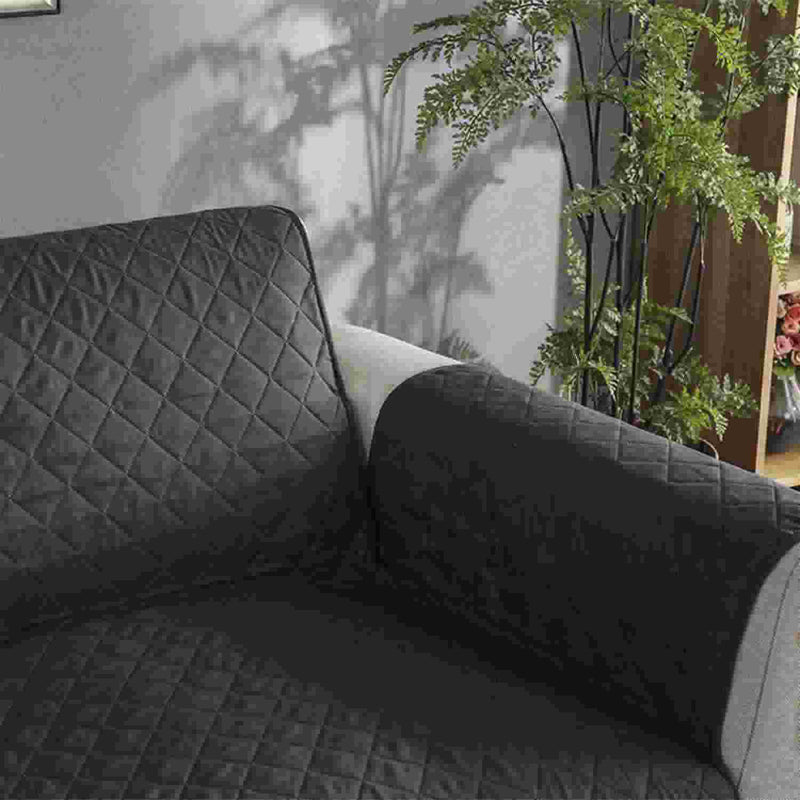 Funda ajustables para sofá 1 puesto Negro - Protectores para Muebles