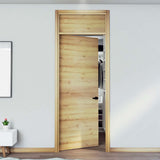 Kit Puerta con Marco Prakti Duna 70x235cm con Acabado Melaminado para Interiores con Cenefa y de Apertura Izquierda - Puertas | Bylmo
