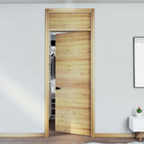 Kit Puerta con Marco Prakti Duna 90x235cm con Acabado Melaminado para Interiores con Cenefa y de Apertura Derecha - Puertas | Bylmo