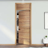 Kit Puerta con Marco Prakti Miel 90x235cm con Acabado Melaminado para Interiores con Cenefa y de Apertura Derecha - Puertas | Bylmo