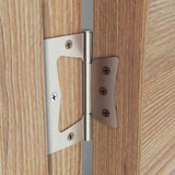 Kit Puerta con Marco Prakti Miel 90x235cm con Acabado Melaminado para Interiores con Cenefa y de Apertura Derecha - Puertas | Bylmo