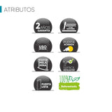 Kit Puerta con Marco Prakti Miel 90x235cm con Acabado Melaminado para Interiores con Cenefa y de Apertura Derecha - Puertas | Bylmo