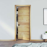 Kit Puerta con Marco Prakti Duna 80x215cm con Acabado Melaminado para Interiores y de Apertura Derecha - Puertas | Bylmo