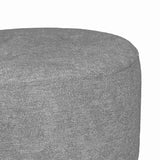 Puff Gris Falcon 40x40cm sin Espaldar de Un Puesto y Tela Capitoneada - Sillas y Butacos | Bylmo