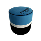 Puff Turin Azul 40 cm - Sofas | Bylmo