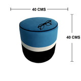 Puff Turin Azul 40 cm - Sofas | Bylmo