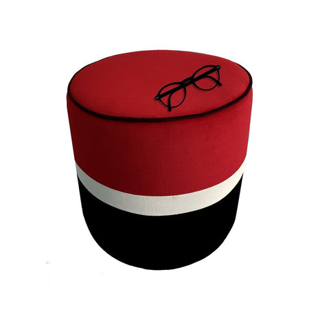 Puff Turin Rojo 40 cm - Sofas | Bylmo