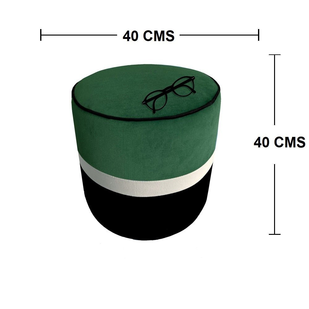 Puff Turin Verde 40 cm - Sofas | Bylmo