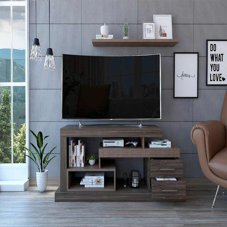 Rack Le Blanc Siena 139 cm con Dos Cajones - Muebles para TV | Bylmo