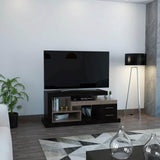 Rack Le Blanc Roble 139 cm con Dos Cajones - Muebles para TV | Bylmo