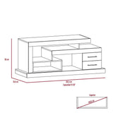Rack Le Blanc Roble 139 cm con Dos Cajones - Muebles para TV | Bylmo