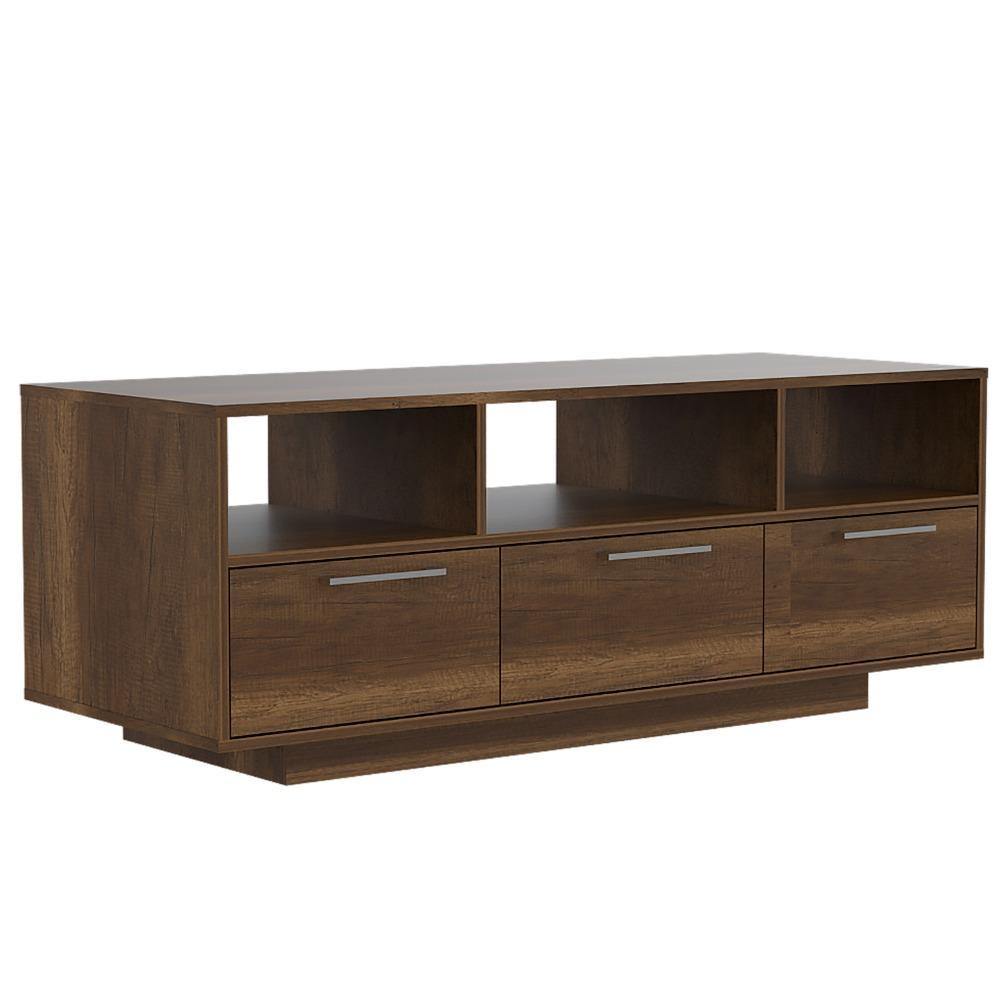 Rack Wema Caramelo 130 cm con Dos Puertas y Un Cajón - Muebles para TV | Bylmo