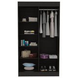 Closet Moratto Wengue 105 cm con Espejo y Dos Puertas - Closets | Bylmo