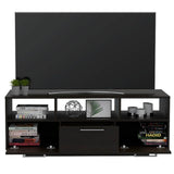 Rack Wema Wengue 130 cm con Dos Puertas y Un Cajón - Muebles para TV | Bylmo