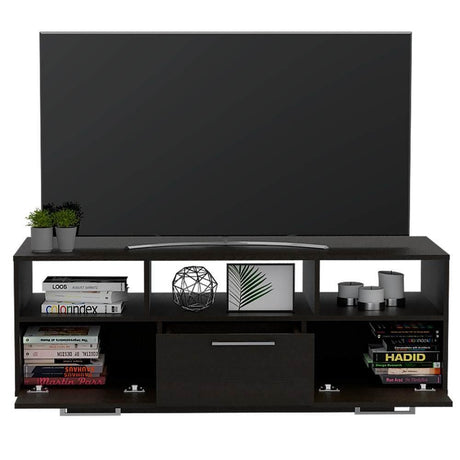 Rack Wema Wengue 130 cm con Dos Puertas y Un Cajón - Muebles para TV | Bylmo