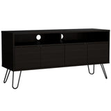 Rack Vassel Wengue 123 cm con Cuatro Puertas - Muebles para TV | Bylmo