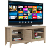 Rack de TV Essential Rovere 147.5x61.5cm Para TV Hasta 65 Pulgadas con Un Cajón con Ranuras para Cables y con Patas - Muebles para TV | Bylmo
