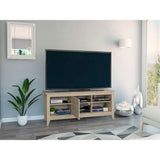 Rack de TV Essential Rovere 147.5x61.5cm Para TV Hasta 65 Pulgadas con Un Cajón con Ranuras para Cables y con Patas - Muebles para TV | Bylmo