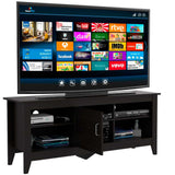 Rack de TV Essential Wengue 147.5x61.5cm Para TV Hasta 65 Pulgadas con Un Cajón y con Patas