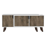 Rack Nordic Plus Bellota y Blanco 200 cm Extensible con Tres Puertas - Muebles para TV | Bylmo