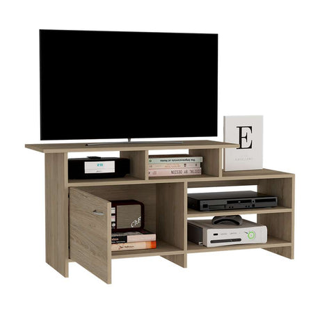 Rack de TV Lima Rovere 119x54.4cm Para TV Hasta 32 Pulgadas con Un Cajón - Muebles para TV | Bylmo