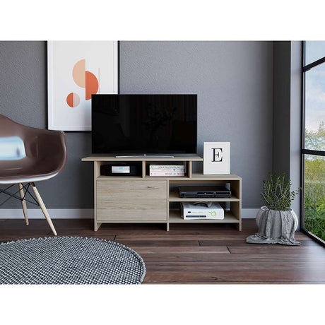 Rack de TV Lima Rovere 119x54.4cm Para TV Hasta 32 Pulgadas con Un Cajón - Muebles para TV | Bylmo