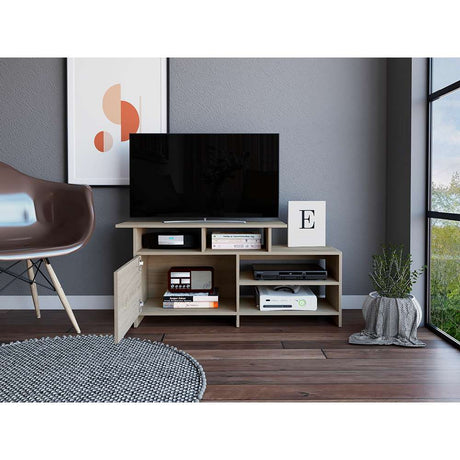 Rack de TV Lima Rovere 119x54.4cm Para TV Hasta 32 Pulgadas con Un Cajón - Muebles para TV | Bylmo