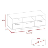 Rack Wema Caramelo 130 cm con Dos Puertas y Un Cajón - Muebles para TV | Bylmo