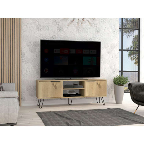Rack Augusta Duna y Wengue 150 cm con Dos Puertas - Muebles para TV | Bylmo