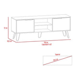Rack Augusta Duna y Wengue 150 cm con Dos Puertas - Muebles para TV | Bylmo