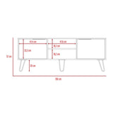 Rack Augusta Duna y Wengue 150 cm con Dos Puertas - Muebles para TV | Bylmo