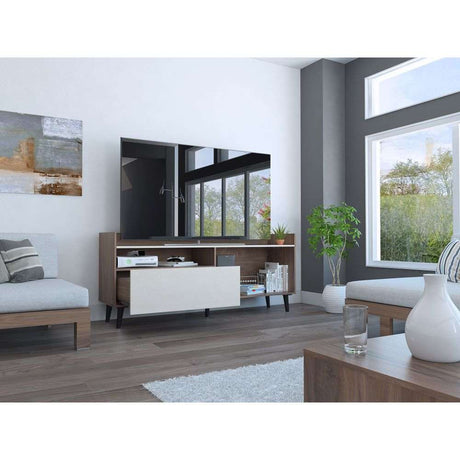 Rack Circe Expreso y Lino 161 cm con Un Cajón - Muebles para TV | Bylmo